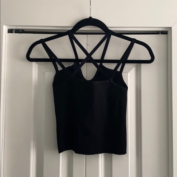 Zara Black criss crossed strapped tank *BNWT - Picture 3 of 4